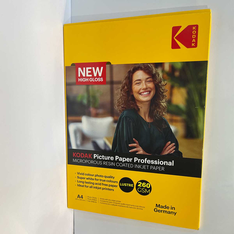 بسته کاغذ Kodak Professional Luster Photo Paper سایز A4