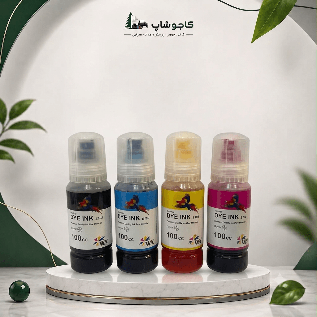جوهر ۴ رنگ ۱۰۰ میلی‌لیتر وکس مخصوص اپسون L8050 | WOX Dye Ink 100ml