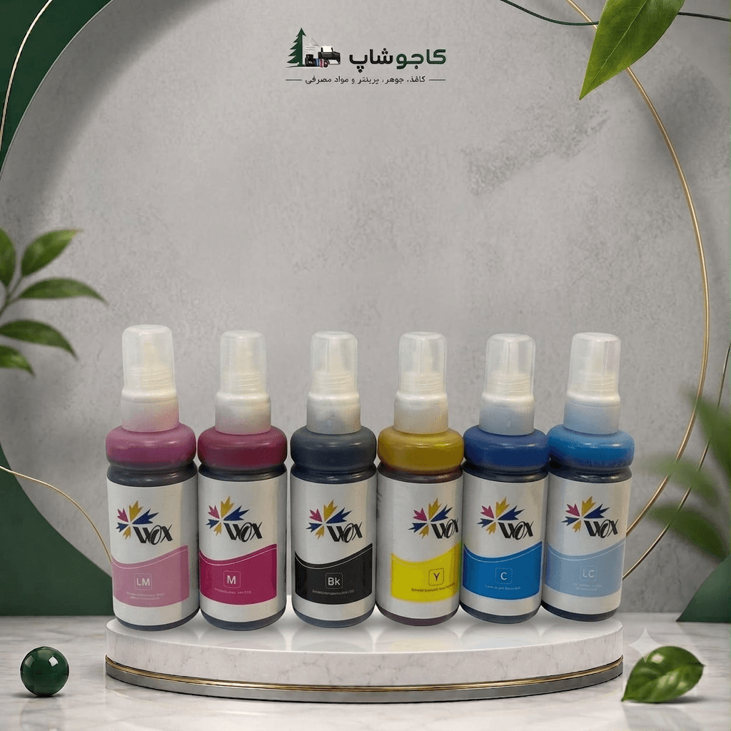 جوهر ۶ رنگ ۱۰۰ میلی‌لیتر وکس مخصوص اپسون L805 | WOX Dye Ink 100ml 6 Color