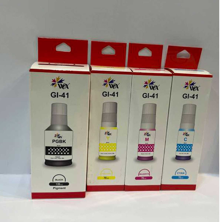پک ۴ رنگ جوهر وکس GI-41 برای کانن PIXMA G